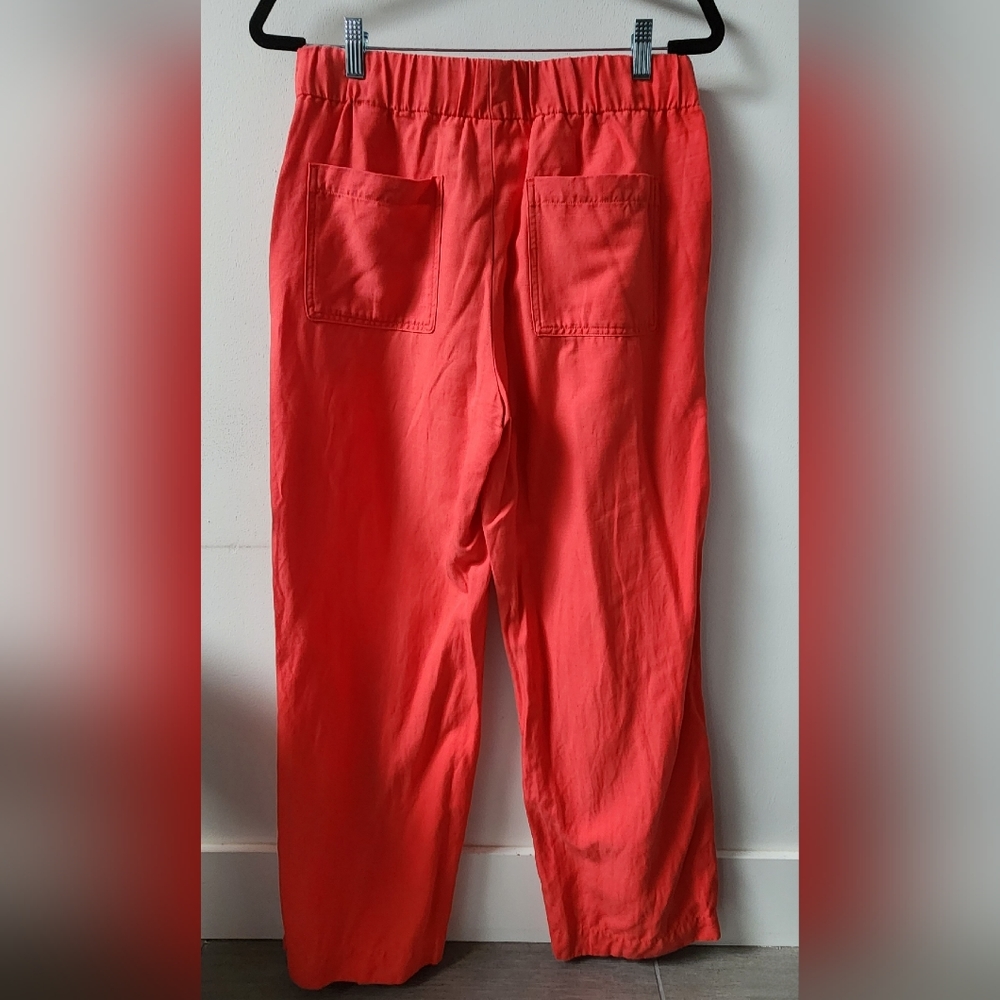 Banana Republic Wide Leg Pants, Poppy (Red), Size US M - Picture 2 of 5